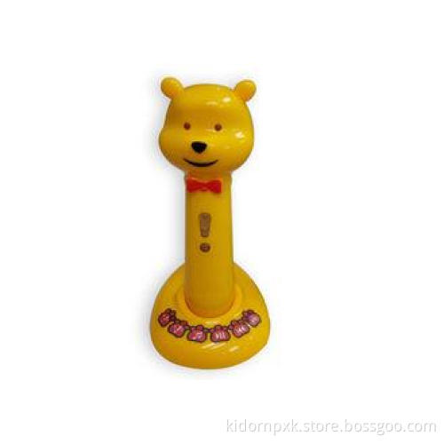 Lovely Yellow Bear Kids Talking Pen toys support TF CARD fo